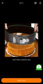 Set of 6 Round Cake Tins For Baking, Spring Form with Removeable Bottom,Double Coated Non-Stick - Image 3