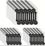 250pcs Black Self Adhesive Baking Sealing Stickers Label for Cake