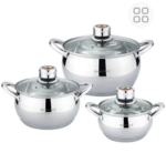 6pcs Stainless Steel Casserole Cookware Set - Image 9