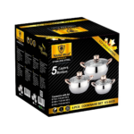6pcs Stainless Steel Casserole Cookware Set - Image 13