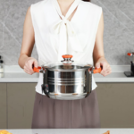 6- Pieces Stainless Steel Casserole Cookware Set - Image 2