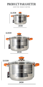 6- Pieces Stainless Steel Casserole Cookware Set - Image 10