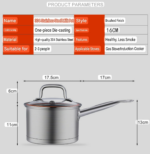 6- Pieces Stainless Steel Casserole Cookware Set - Image 6