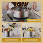 6- Pieces Stainless Steel Casserole Cookware Set - Image 11