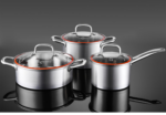 6- Pieces Stainless Steel Casserole Cookware Set - Image 12