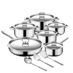 15pcs Stainless Steel Cookware Set
