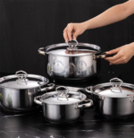 15pcs Stainless Steel Cookware Set - Image 5