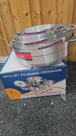 6pcs Aluminum Cookware Set - Image 3