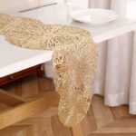 1pcs PCV Table Cover Design Gold Placemat - Image 3