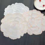 6pcs PVC Thickened Gold with White Table Placemat - Image 6