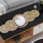 1pcs PCV Table Cover Design Gold Placemat